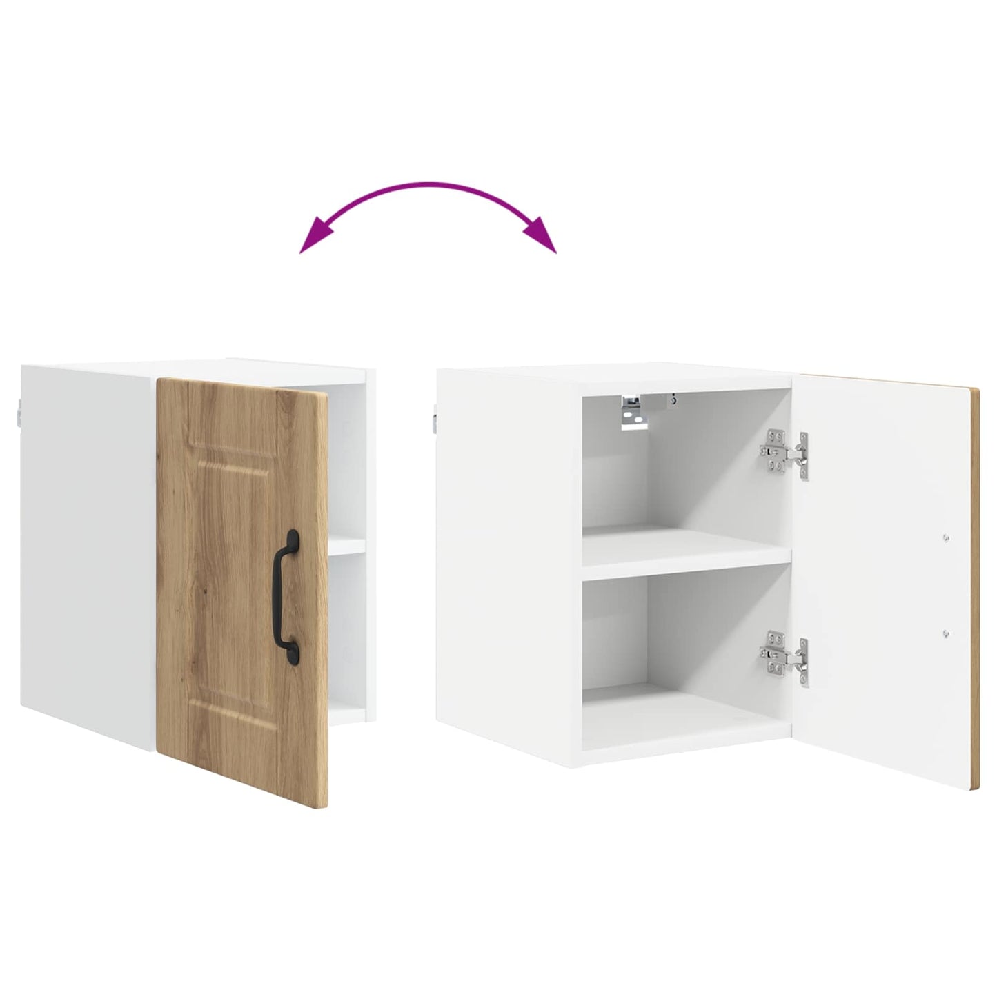 vidaXL Ντουλάπα Κουζίνας με ράφι με πόρτα Artisan Oak 30 x 31 x 40 εκ.