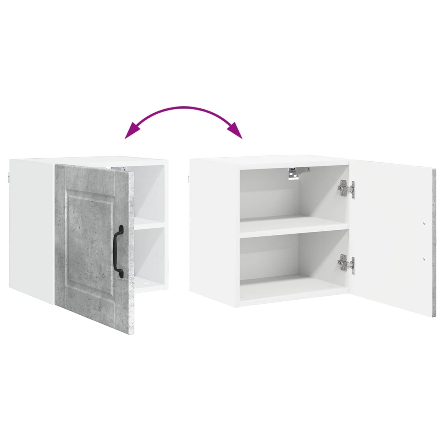 vidaXL Ντουλάπα Κουζίνας με ράφι Σκυρόδεμα Γκρι 40 x 31 x 40 εκ.