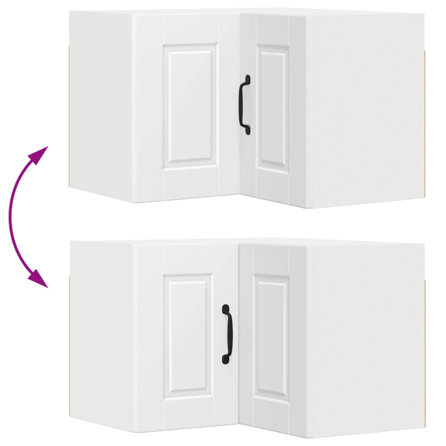 vidaXL Ντουλάπα Κουζίνας Λευκό 57 x 57 x 40 εκ. Επεξεργασμένο ξύλο