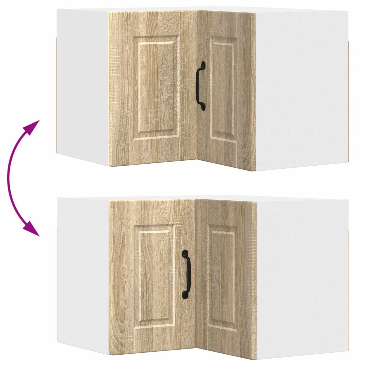 vidaXL Ντουλάπα Κουζίνας με ράφι με πόρτα Δρύς Sonoma 57 x 57 x 40 εκ.