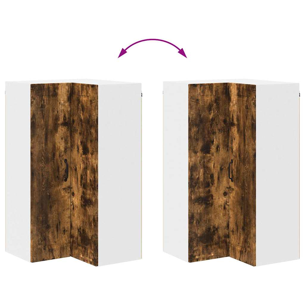 vidaXL Κρεμαστό ντουλάπι κουζίνας Καπνιστό Δρύς 57 x 57 x 100 εκ.