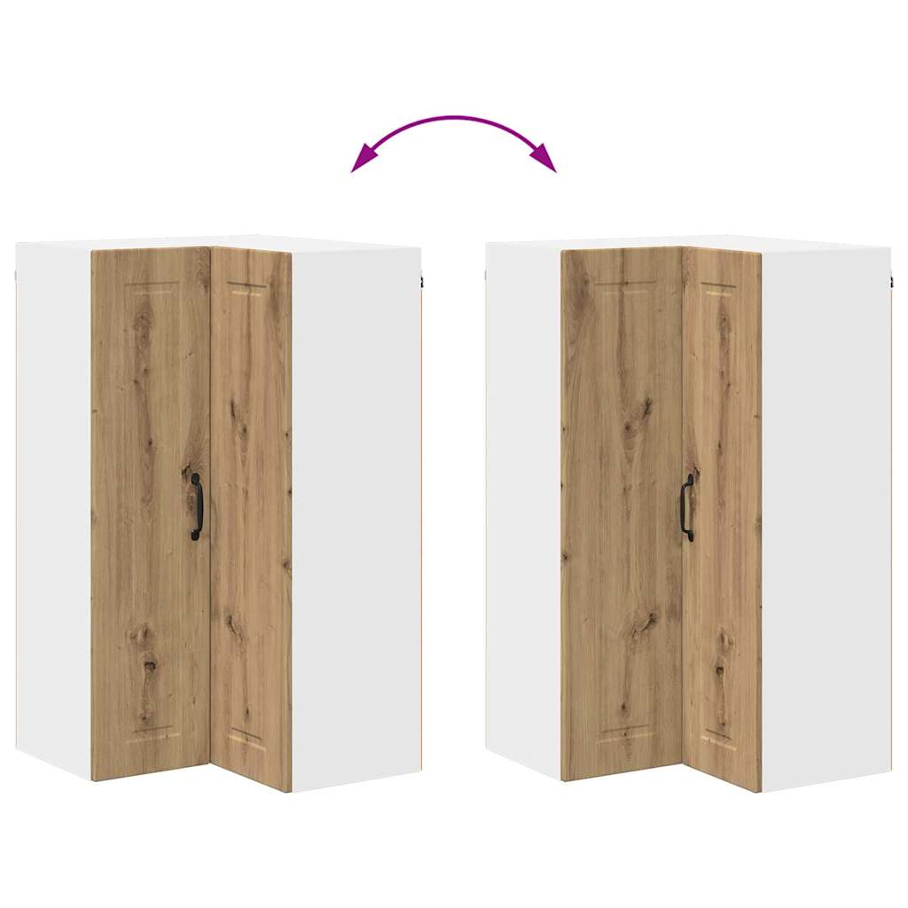 vidaXL Κρεμαστό ντουλάπι κουζίνας Artisan Oak 57 x 57 x 100 εκ.