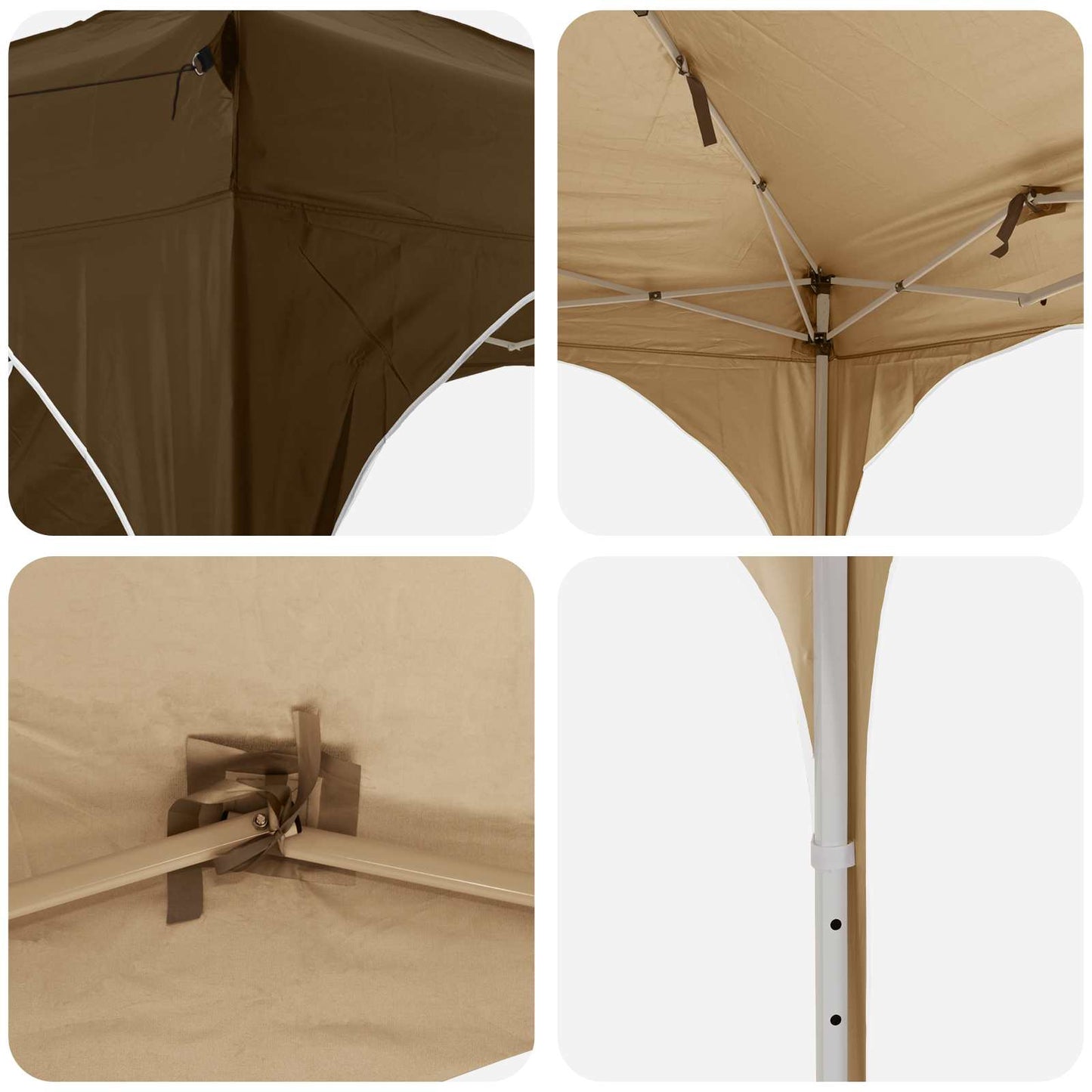 vidaXL Αυτοσχέδιο Μόρφωση 192 x 192 x 245 εκ. Taupe