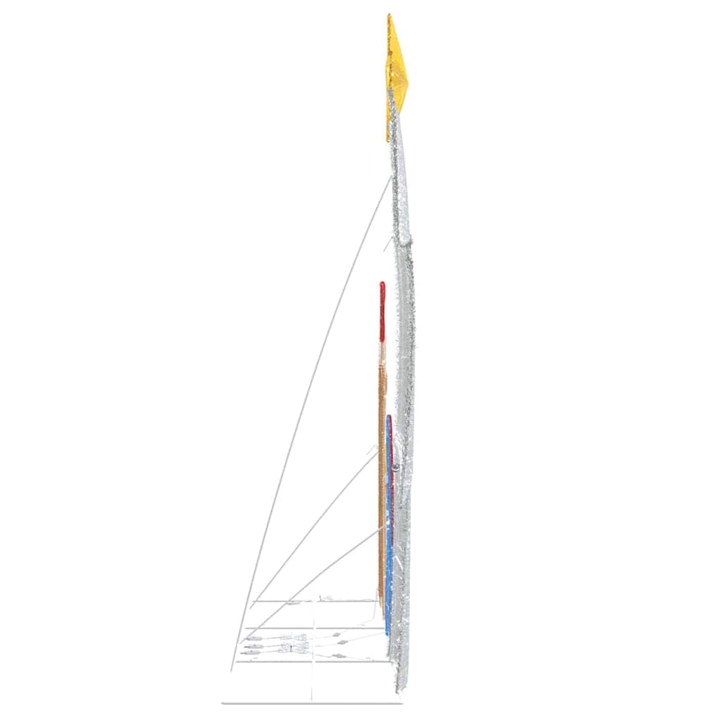 vidaXL Σκηνή Γέννησης Θερμό λευκό 149 x32 x 127.5 εκ Πολυεστέρας