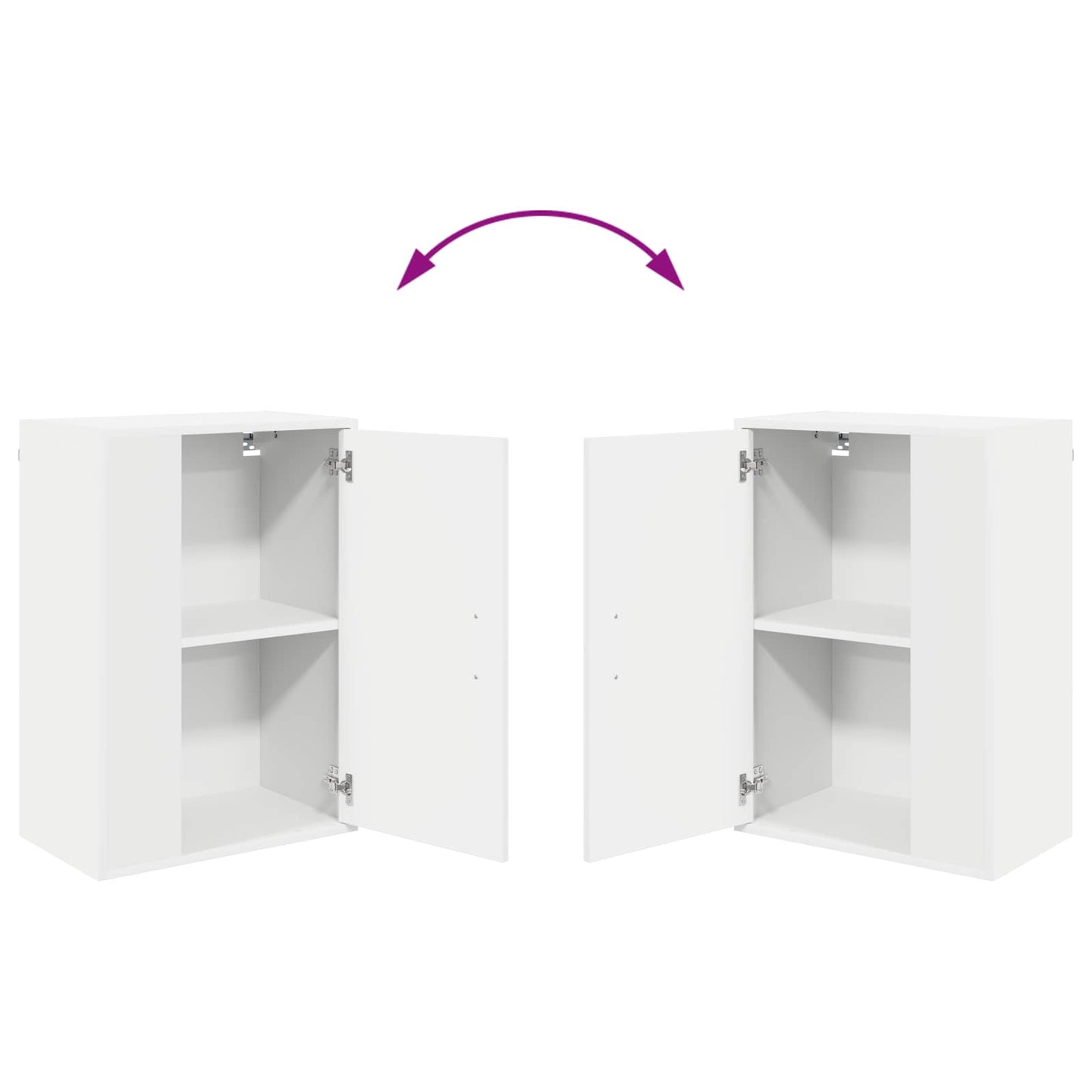 vidaXL Σετ επίπλου τηλεόρασης Επιτοίχιο 4 pcs Λευκό Επεξεργασμένο ξύλο