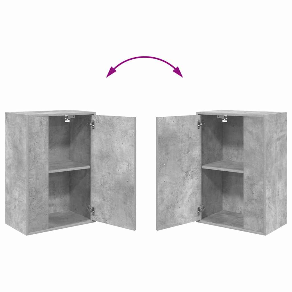 vidaXL Σετ 4 τεμαχίων για ντουλάπα τηλεόρασης 4 pcs Γκρι σκυροδέματος
