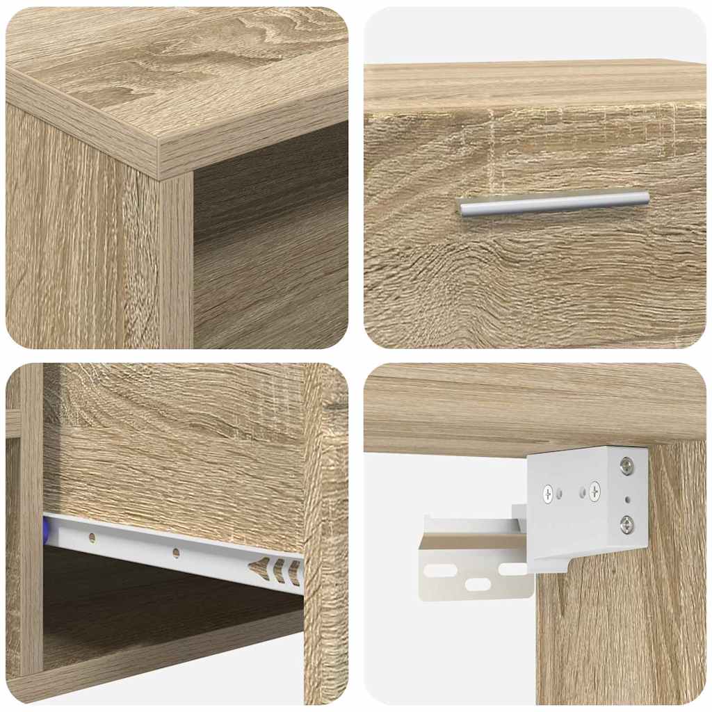 vidaXL Σετ επίπλου τηλεόρασης με συρτάρι FLORIN 3 pcs Δρύς Sonoma