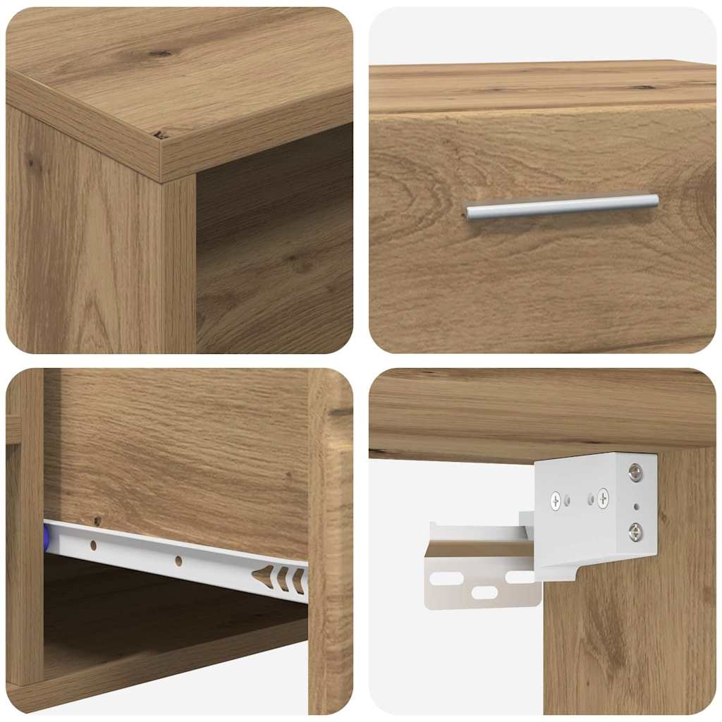 vidaXL Σετ επίπλου τηλεόρασης με ράφι Artisan Oak Επεξεργασμένο ξύλο