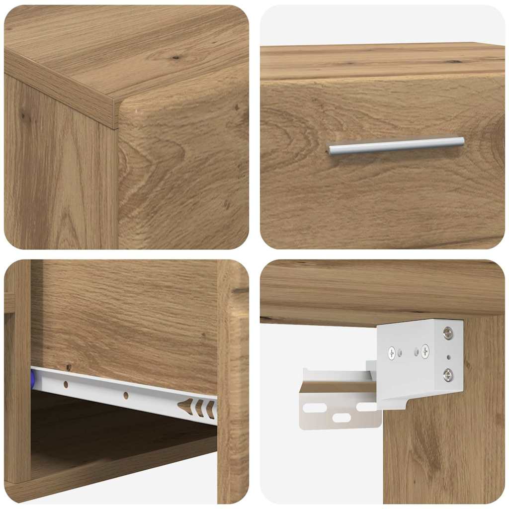 vidaXL Σετ επίπλου τηλεόρασης με συρτάρι FLORIN 3 pcs Artisan Oak