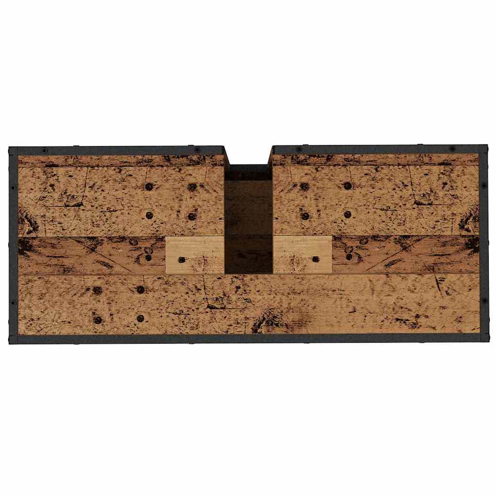 vidaXL Σετ Επίπλων Μπάνιου 4 τμχ. Παλιό Ξύλο 80 x 33 x 60 εκ