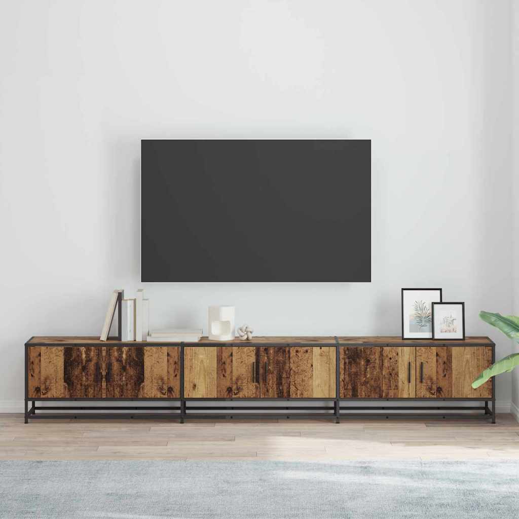 vidaXL Ντουλάπι TV Παλαιό ξύλο 240 x 35 x 41 εκ Επεξεργασμένο ξύλο