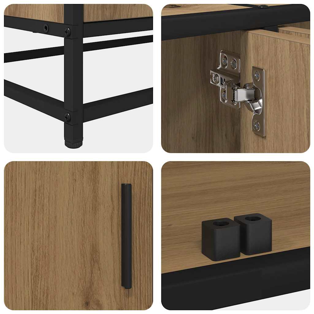 vidaXL Ντουλάπι TV artisan δρυς 210 x 35 x 41 εκ Επεξεργασμένο ξύλο