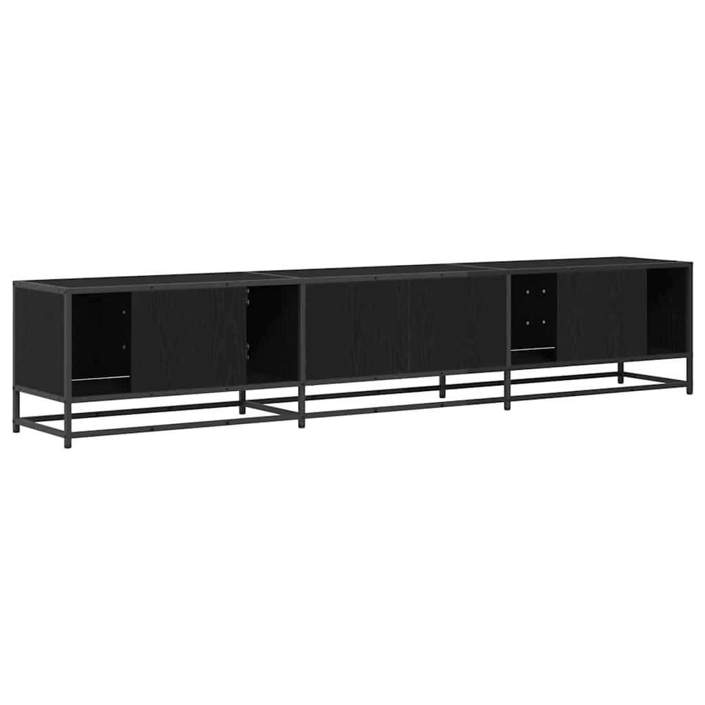 vidaXL Ντουλάπι TV Μαύρη δρυς 210 x 35 x 41 εκ Επεξεργασμένο ξύλο