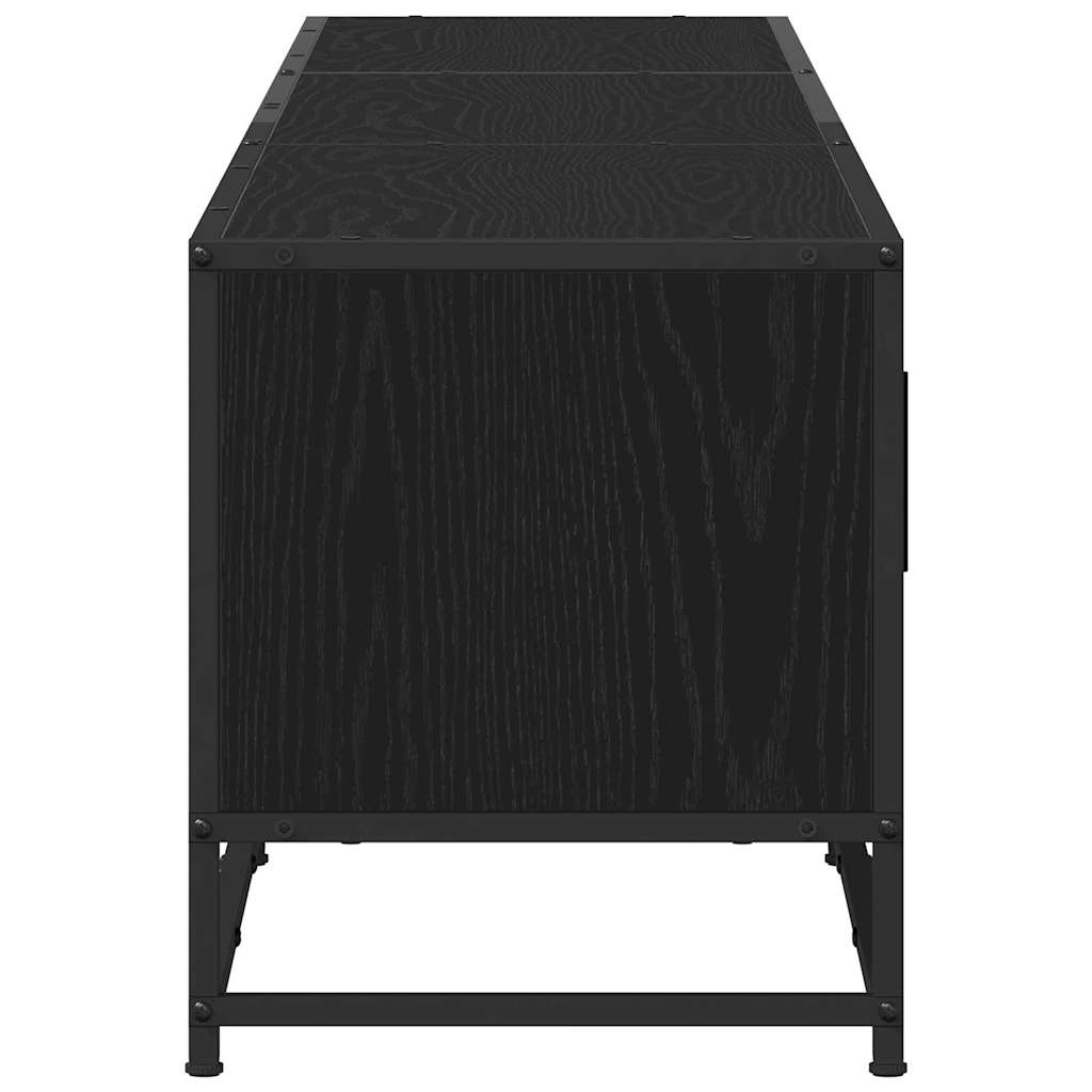vidaXL Ντουλάπι TV Μαύρη δρυς 210 x 35 x 41 εκ Επεξεργασμένο ξύλο