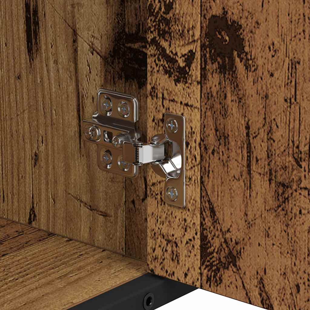 vidaXL Σετ Επίπλων Μπάνιου με ράφι 3 pcs Παλιό Ξύλο Επεξεργασμένο ξύλο