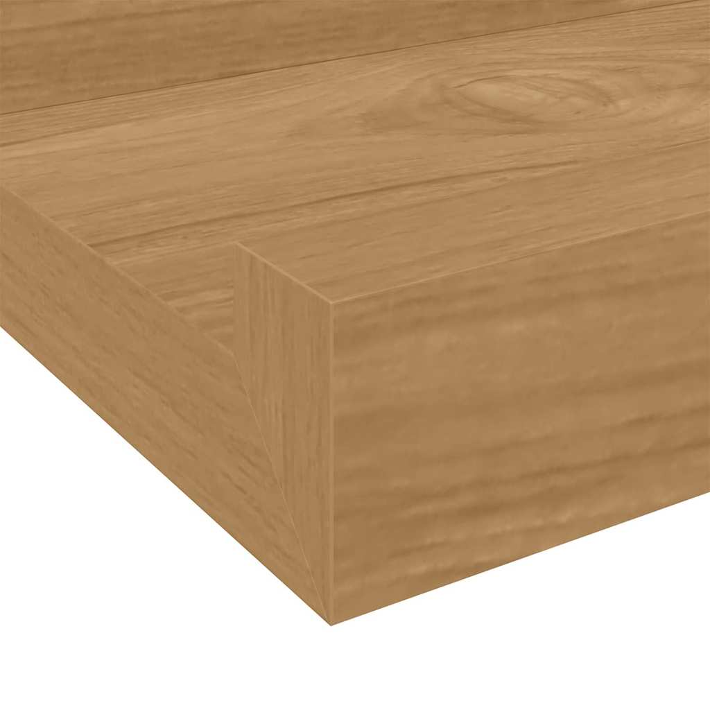 vidaXL Ράφι Τοίχου Επιτοίχιο 4 τμχ. Καφέ 100 x 9 x 3 cm