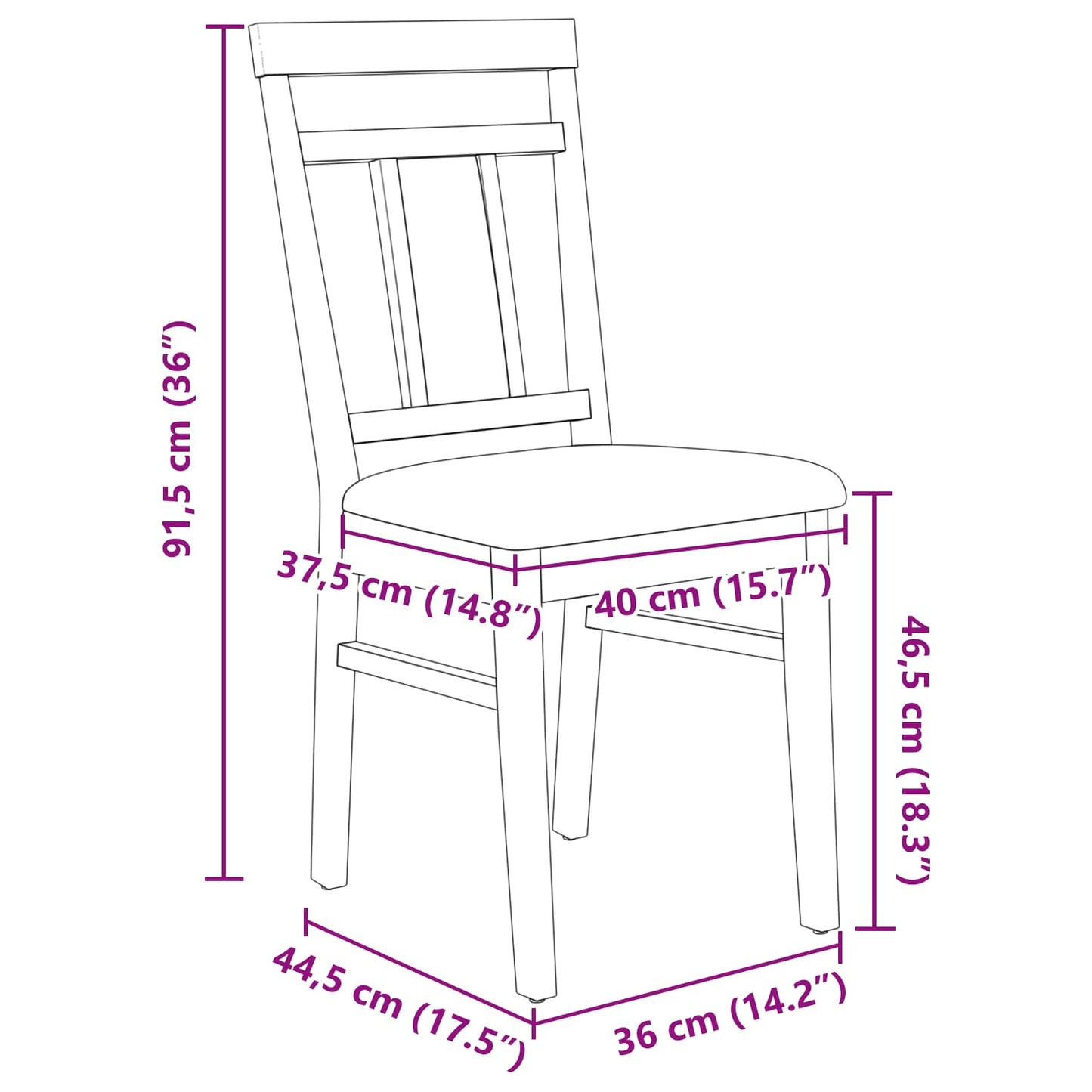 vidaXL Καρέκλα τραπεζαρίας 2 pcs Φυσικό και Ανοιχτό