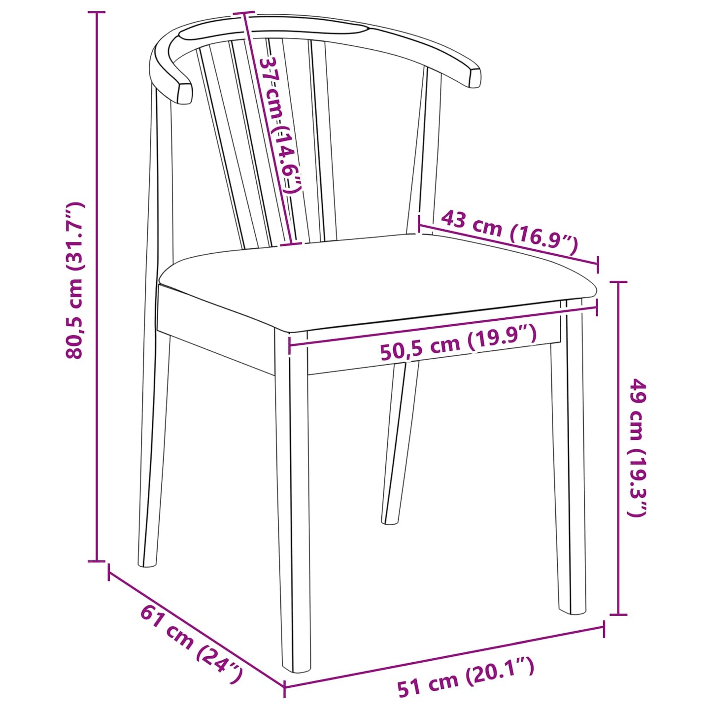 vidaXL Καρέκλα τραπεζαρίας 2 pcs Λευκό και Γκρι Καθαρό Καουτσούκ