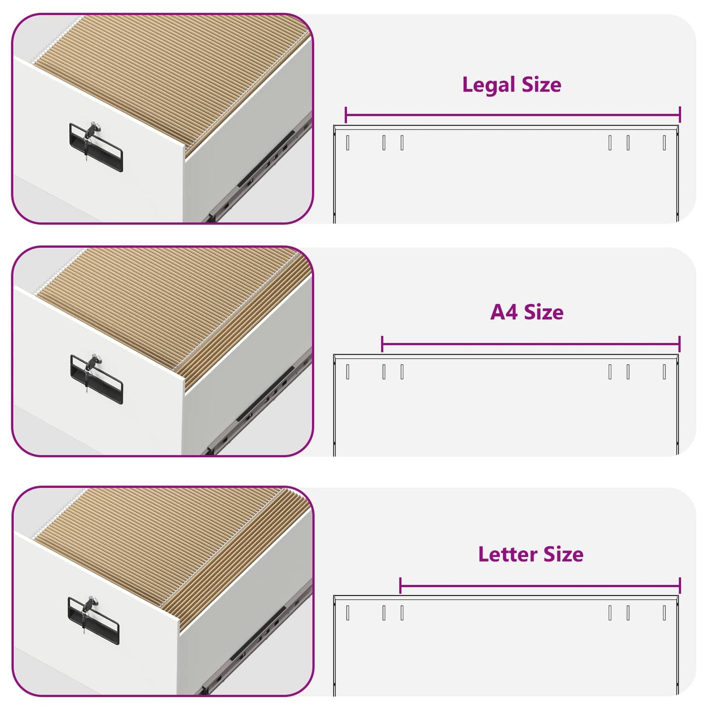 vidaXL Ντουλάπα Αρχείων με συρτάρι 2 pcs Λευκό 44 x 50 x 106.5 εκ