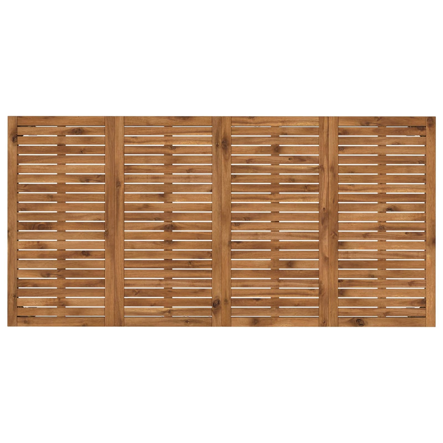 vidaXL Τραπέζι δείπνου κήπου Φυσικό και Καφέ 180 x 88,5 x 75 εκ