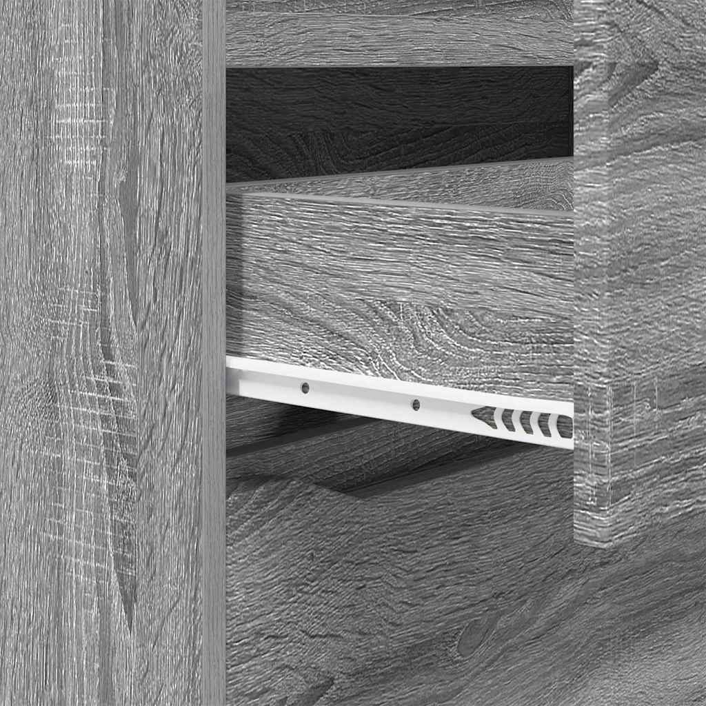 vidaXL Ντουλάπες Αποθήκευσης 2 pcs Γκρίζο Σονομα 80 x 48 x 105 εκ