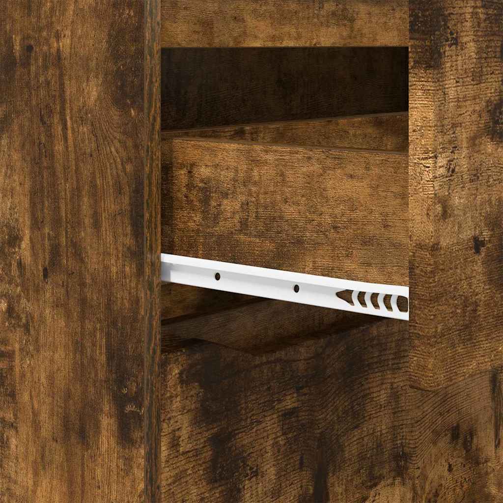 vidaXL Ντουλάπες Αποθήκευσης 2 pcs Καπνιστό Δρύς 60 x 48 x 105 εκ.