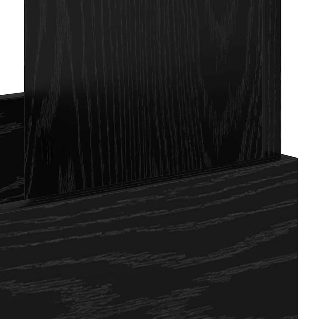 vidaXL Ράφι Περιοδικών 2 pcs Μαύρη Οξυά 35 x 30 x 45 εκ.