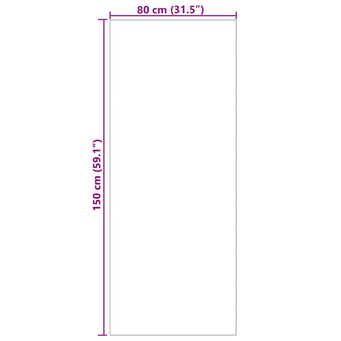 vidaXL Χαλιά χώρου Ορθογώνιος Φυσικό 150 x 80 cm