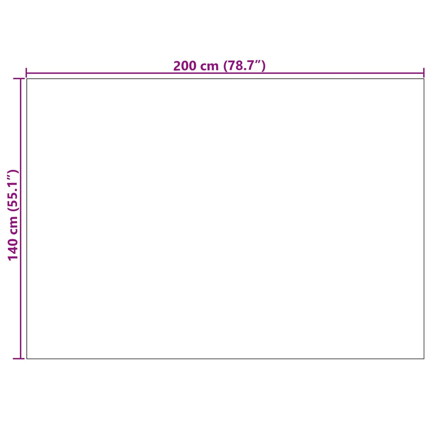 vidaXL Χαλιά χώρου Ορθογώνιος HUARTE Taupe 200 x 140 cm Πολυεστέρας