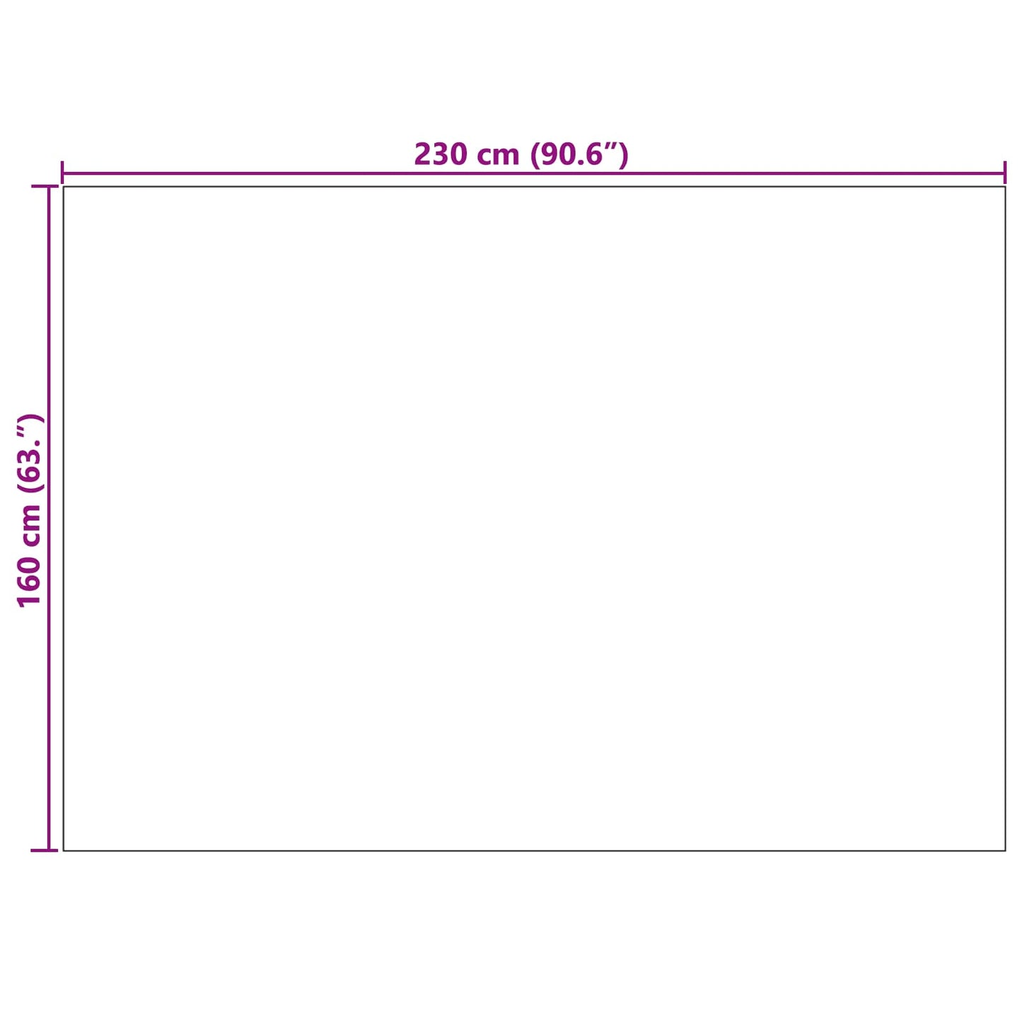 vidaXL Χαλιά χώρου Ορθογώνιος Γκρι 230 x 160 εκ