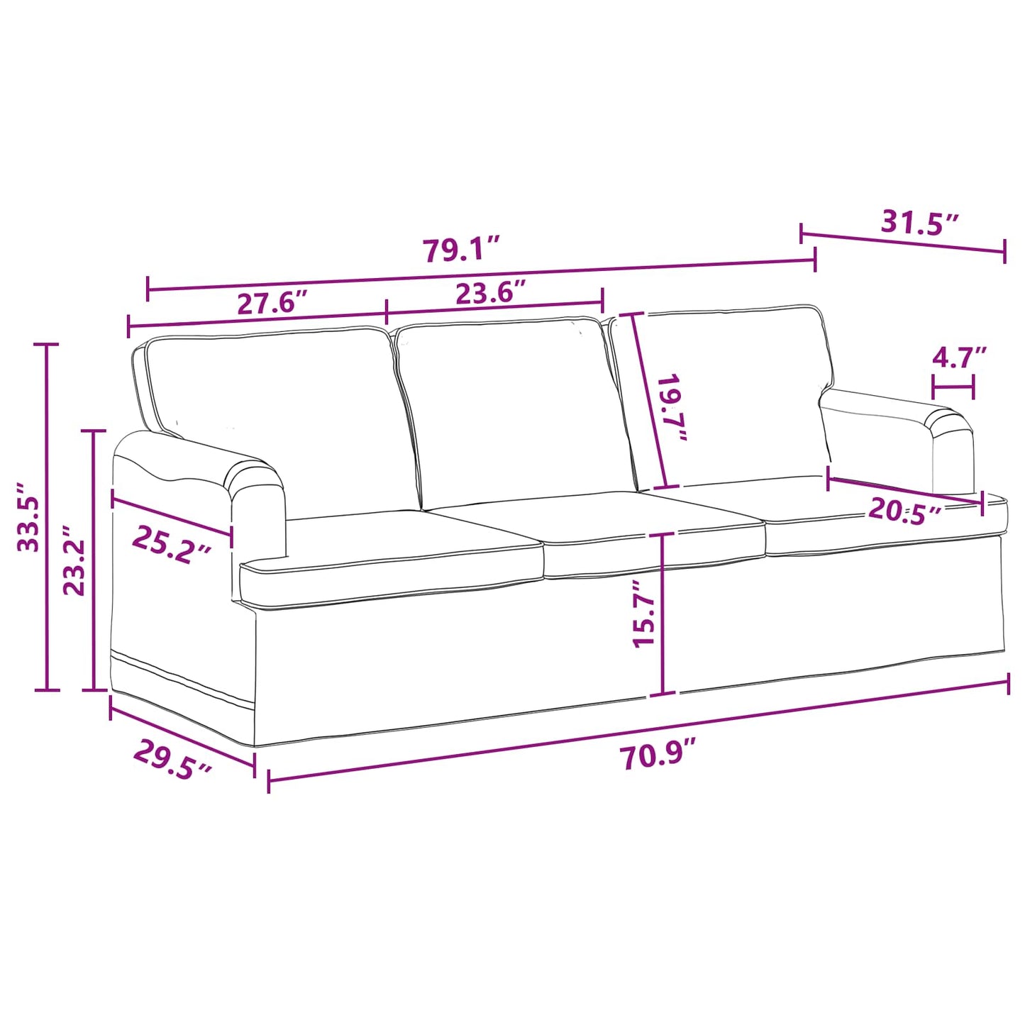 vidaXL Σετ Καναπέ 2 pcs Σκούρο Γκρι 144 x 80 x 85 εκ ύφασμα