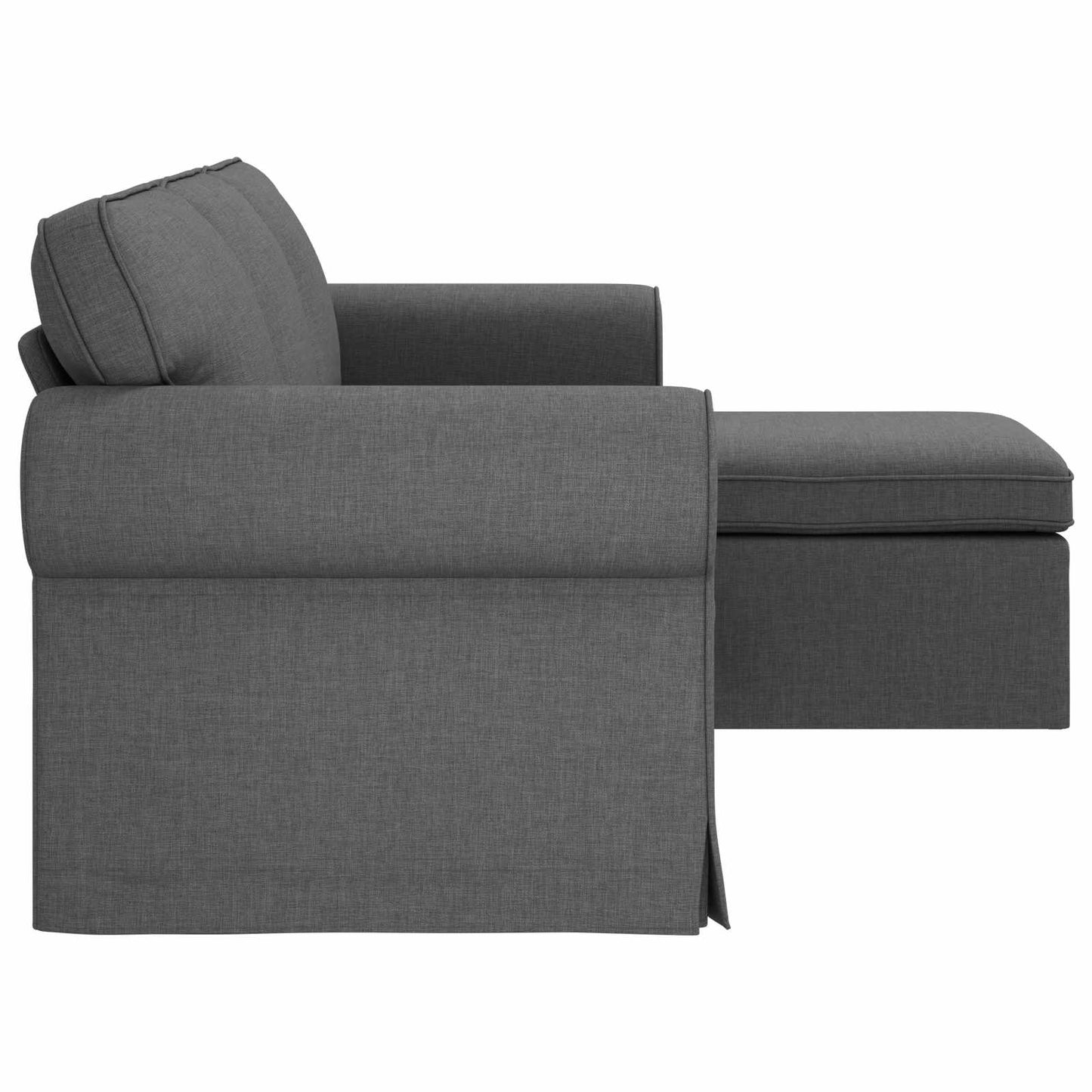 vidaXL Καναπές Σκούρο Γκρι 195 x 138 x 80 εκ ύφασμα