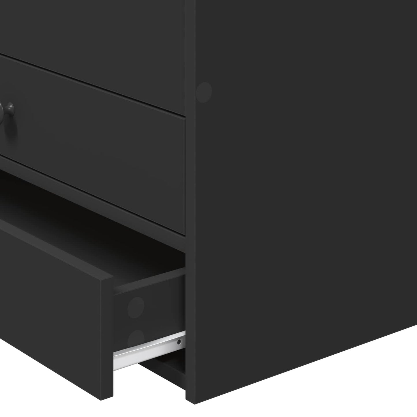 vidaXL Καναπές Κρεβάτι Μαύρο 100 x 200 cm Επεξεργασμένο ξύλο