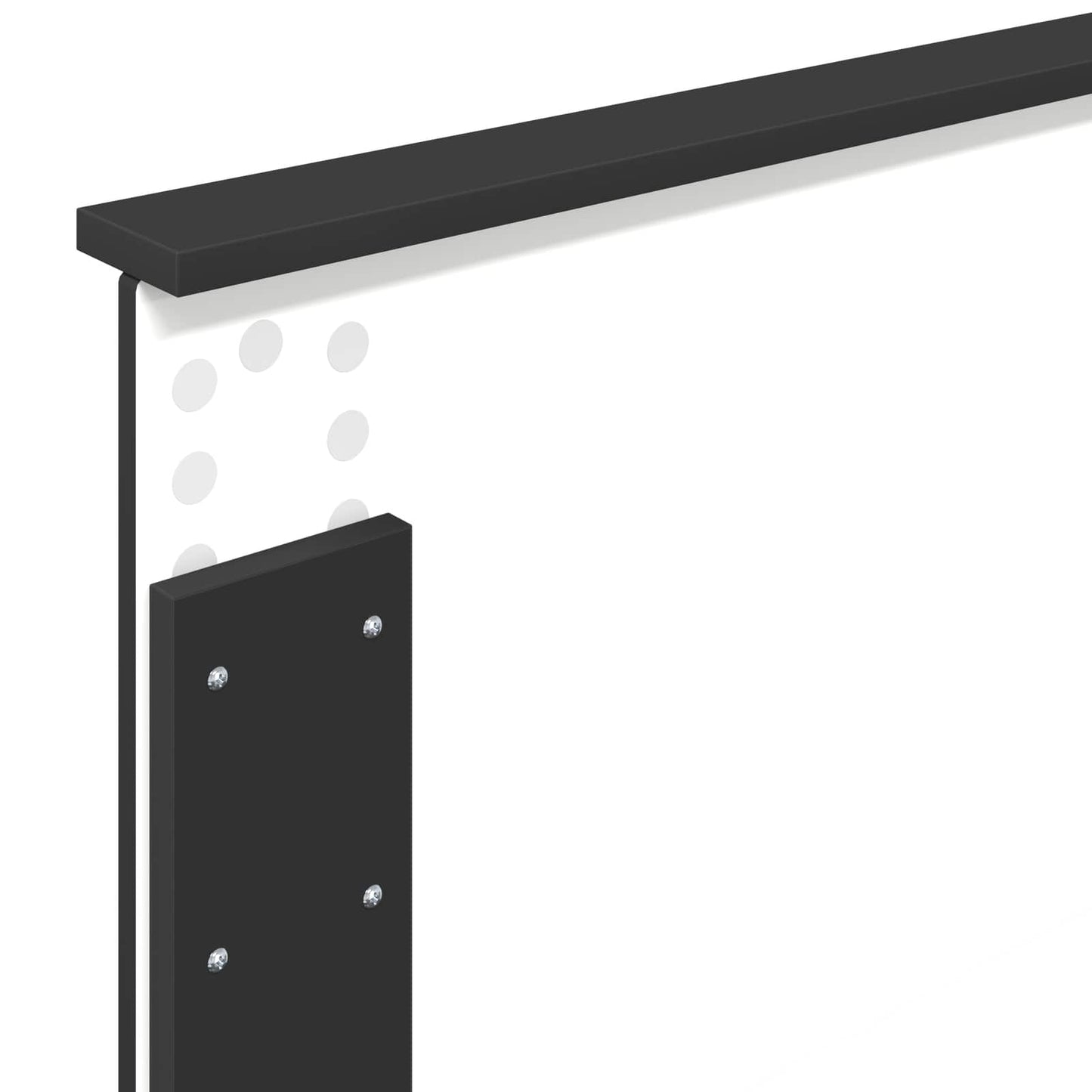 vidaXL Σκελετός Κρεβατιού Μαύρο 90 x 190 cm Επεξεργασμένο Ξύλο