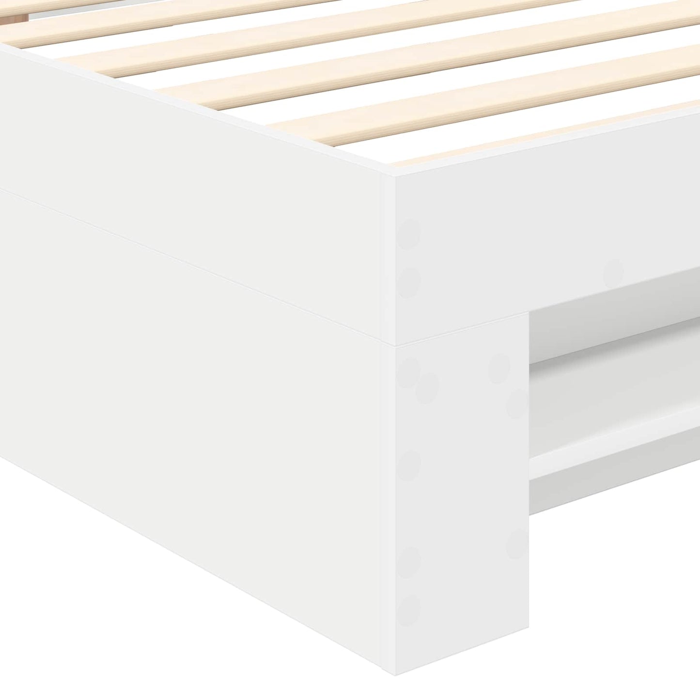 vidaXL Σκελετός Κρεβατιού Λευκό 80 x 200 cm Επεξεργασμένο ξύλο