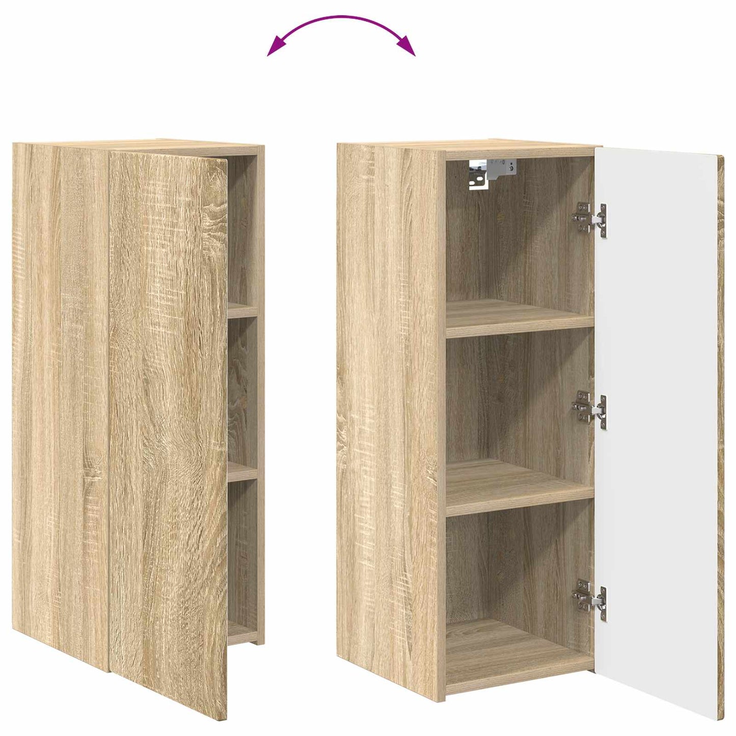 vidaXL Σετ επίπλου τηλεόρασης 2 τμχ. Δρύς Sonoma Επεξεργασμένο Ξύλο