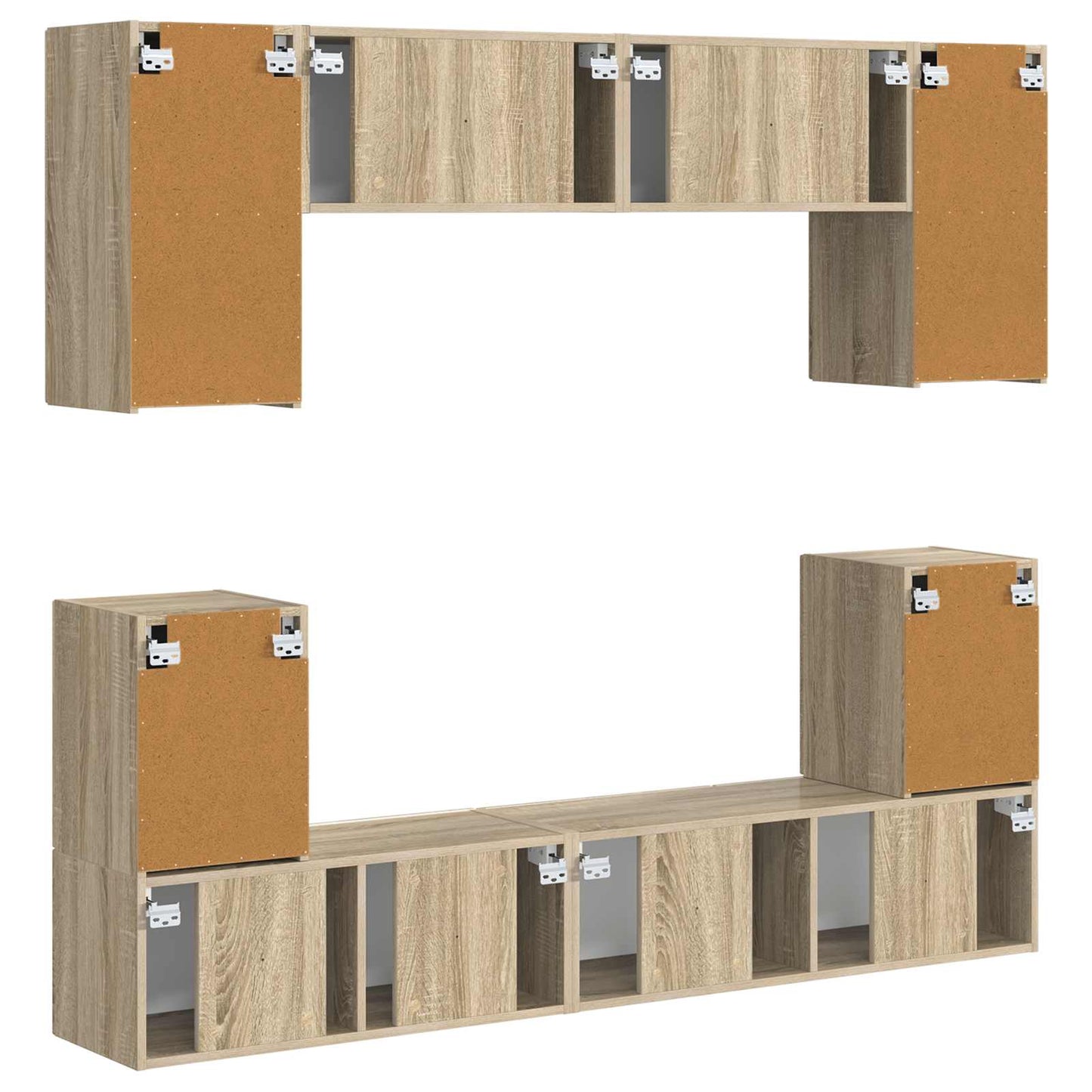 vidaXL Σετ επίπλου τηλεόρασης 5 pcs Δρύς Sonoma Επεξεργασμένο Ξύλο