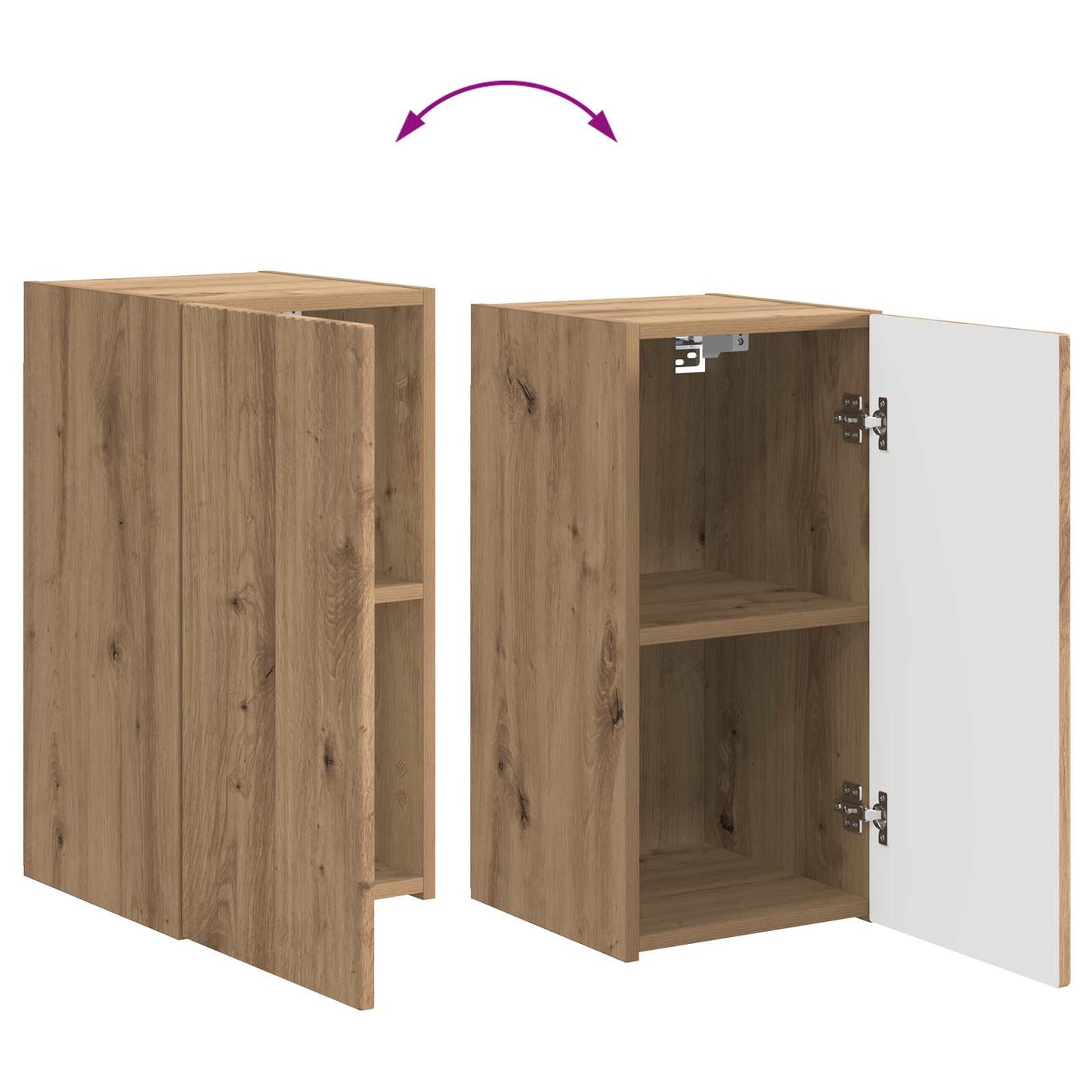 vidaXL Σετ επίπλου τηλεόρασης 3 pcs Artisan Oak Επεξεργασμένο ξύλο
