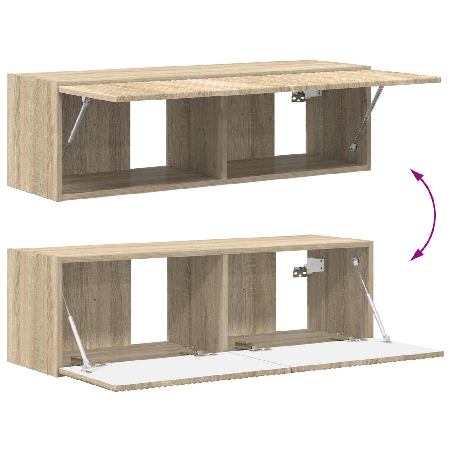 vidaXL Ντουλάπι TV 8 pcs Δρύς Sonoma