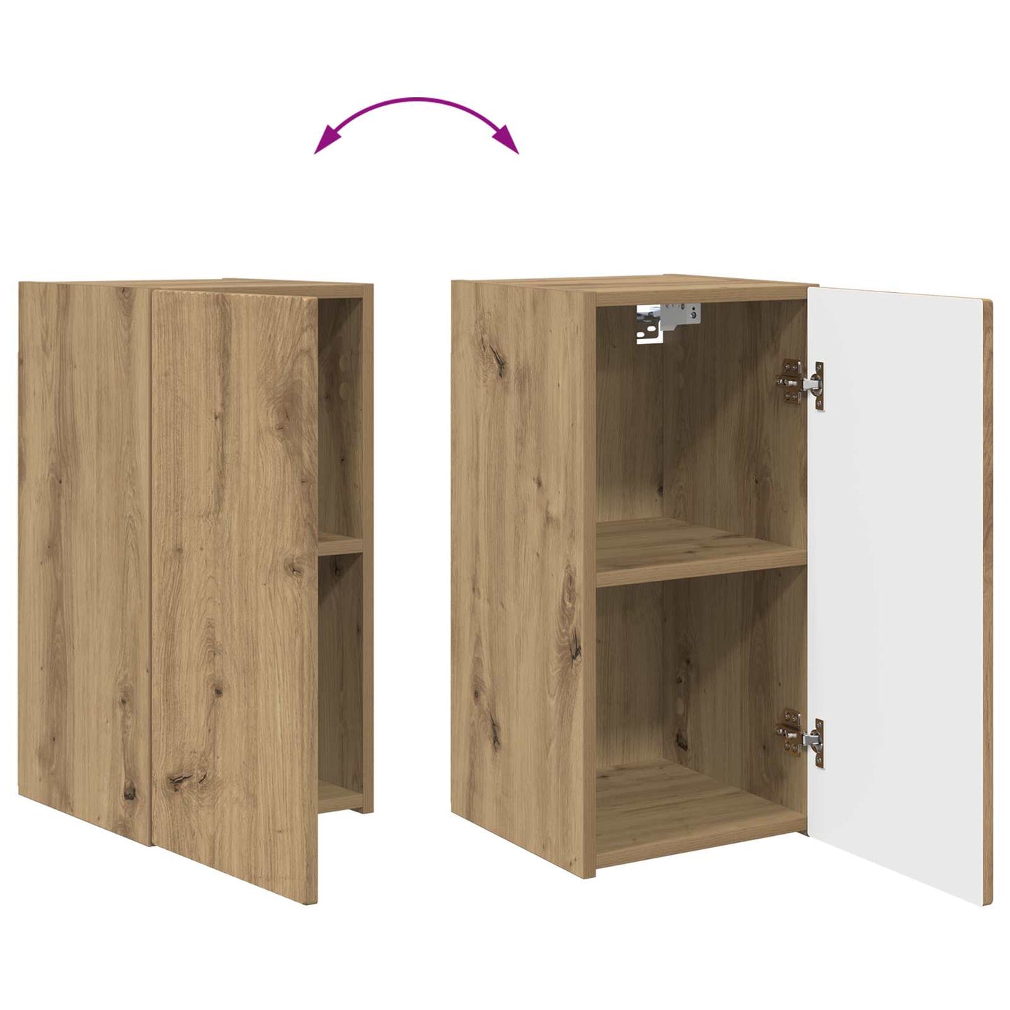 vidaXL Σετ επίπλου τηλεόρασης 4 pcs Artisan Oak Επεξεργασμένο ξύλο