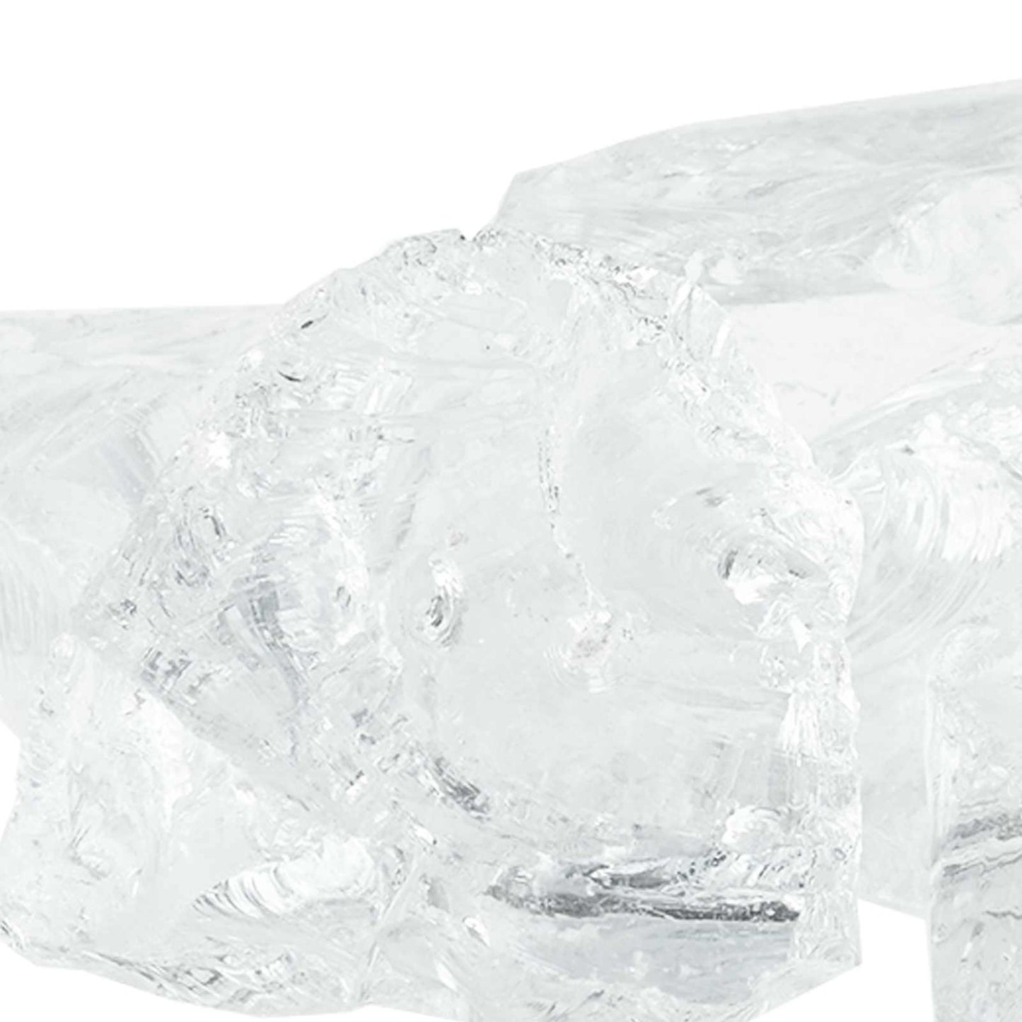 vidaXL Πέτρες Κήπου Λευκό 12 cm Γυαλί