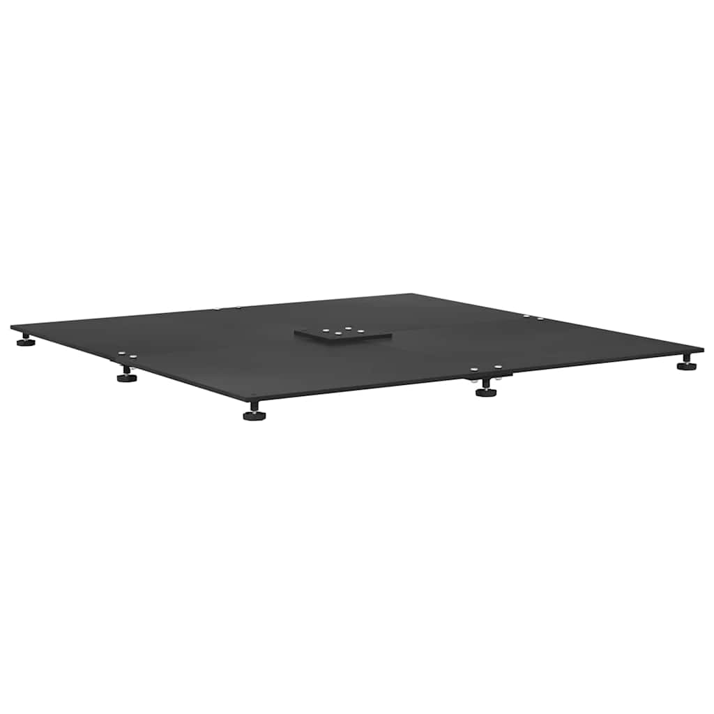 vidaXL Βάση ομπρέλας Μαύρο 100 x 100 x 4 εκ. Ατσάλι