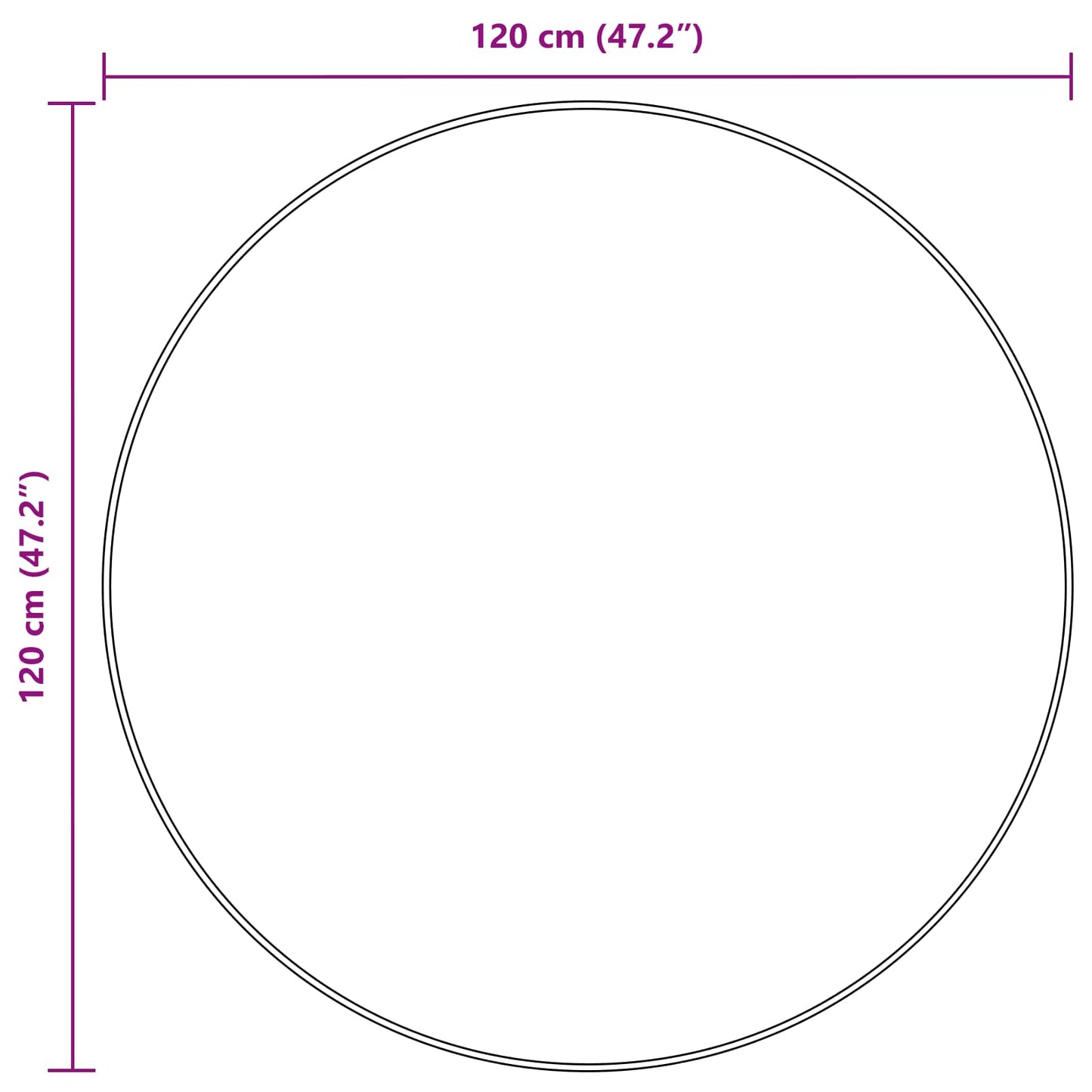 vidaXL Χαλί Runner MARSA Μπεζ 120 x 120 cm Πολυέστερ και PVC