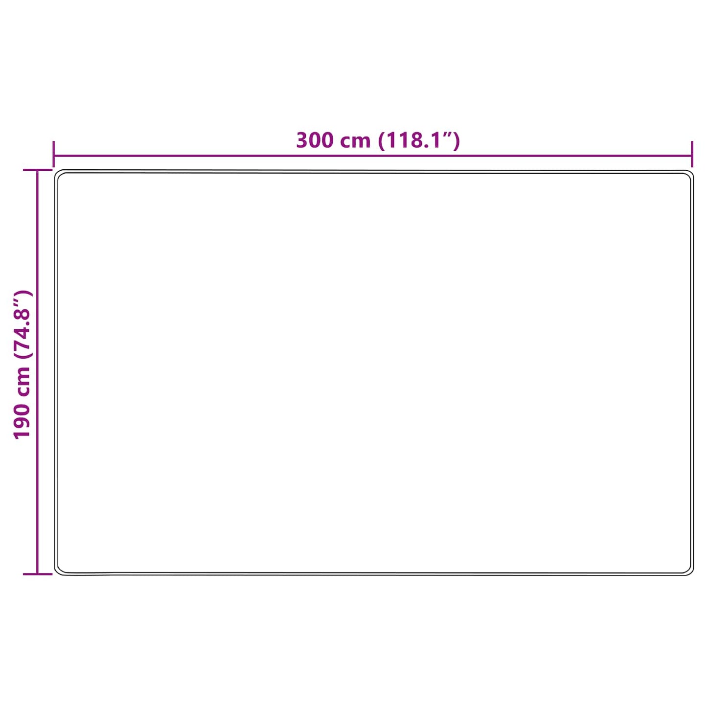 vidaXL Χαλί Runner MARSA Άμμος 190 x 300 εκ. Πολυέστερ και PVC