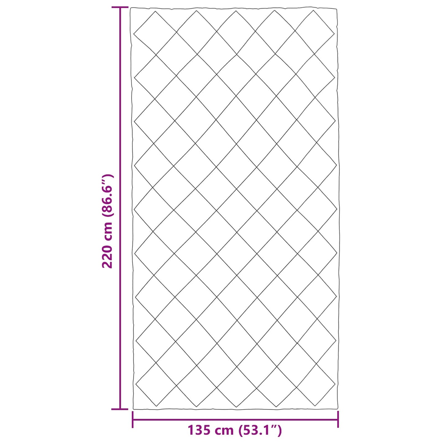 vidaXL Κουβέρτα ολόκληρου του χρόνου 135 x 220 εκ. 300 gsm