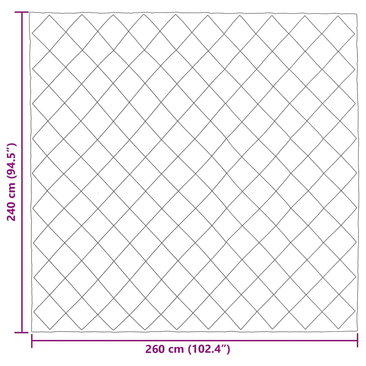 vidaXL Χειμερινό Παπλωματοθήκη Taupe 240 x 260 εκ. Μικροΐνες