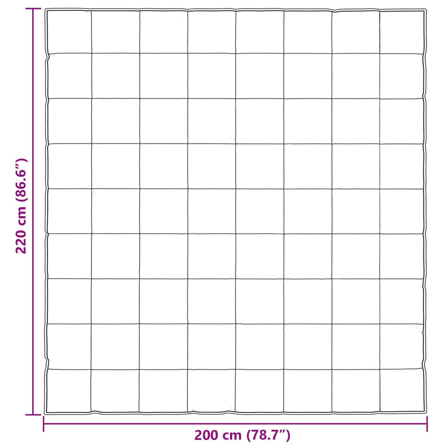 vidaXL Καλοκαιρινό Παπλωματοθήκη Χρυσό 200 x 220 cm