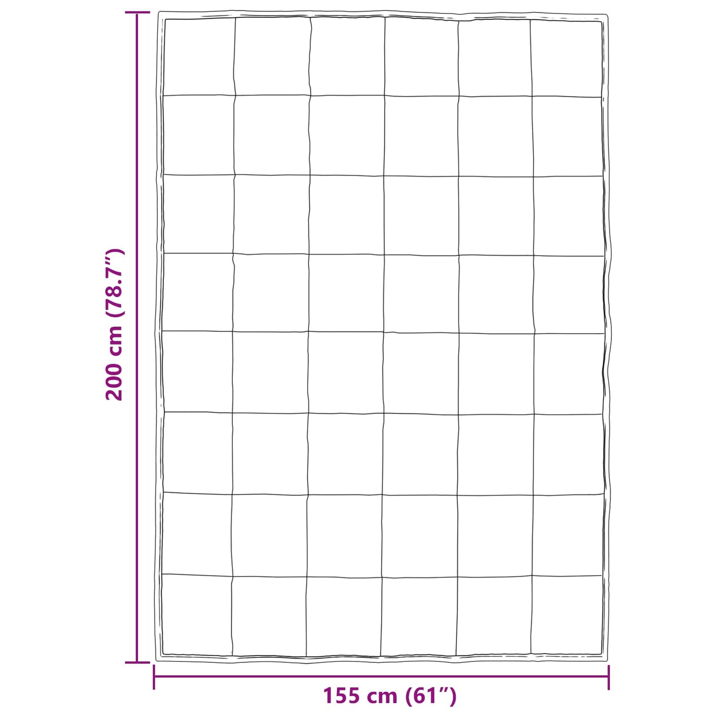 vidaXL Κουβέρτα ολόκληρου του χρόνου Χρυσό 155 x 220 cm