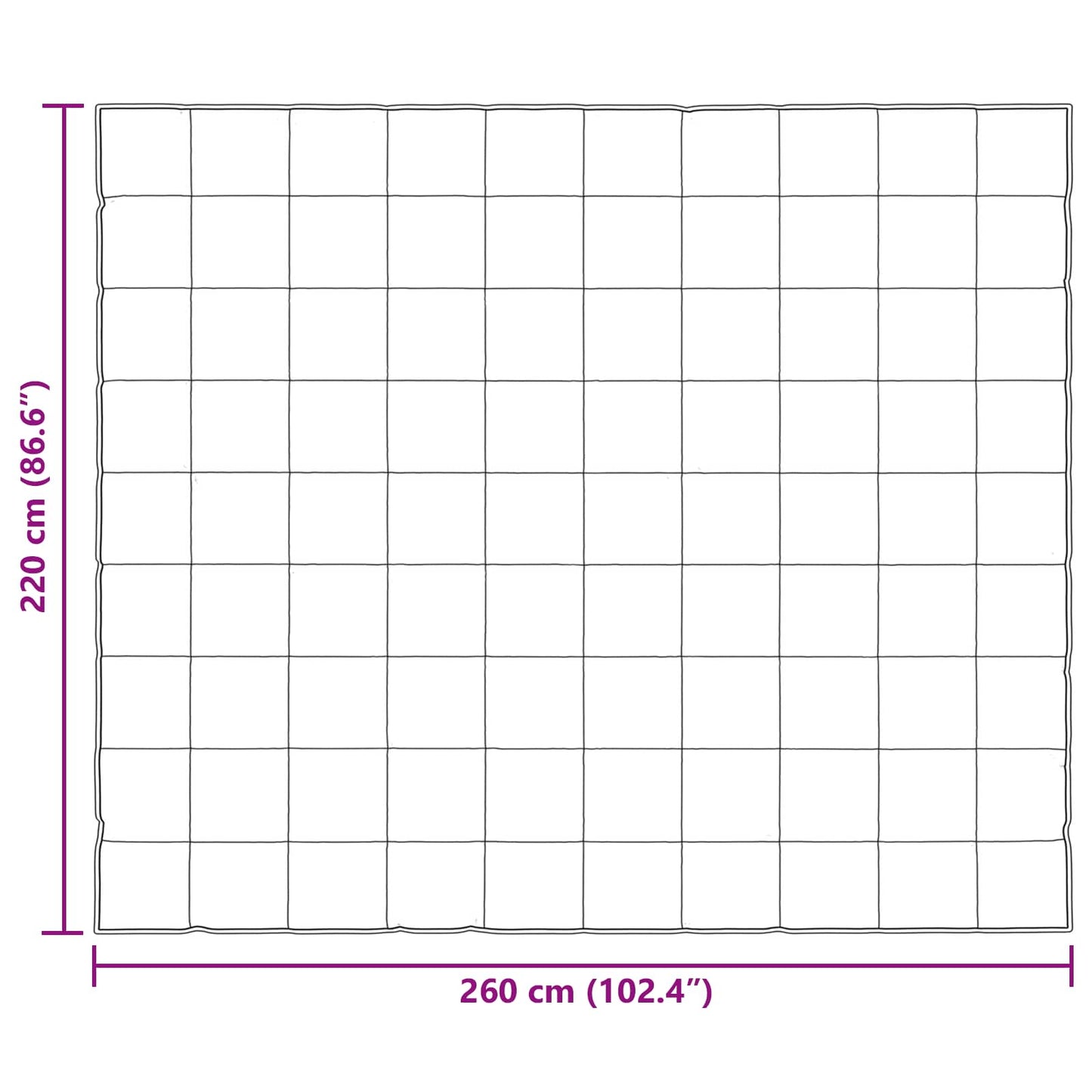 vidaXL Χειμερινό Παπλωματοθήκη Χρυσό 220 x 260 cm Σατέν και Μικροΐνες