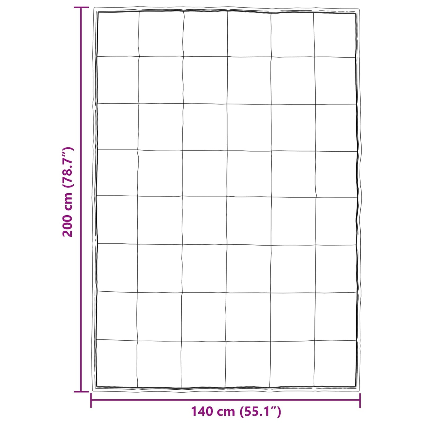 vidaXL Χειμερινό Παπλωματοθήκη Ασημί 200 x 140 cm Σατέν και Μικροΐνες